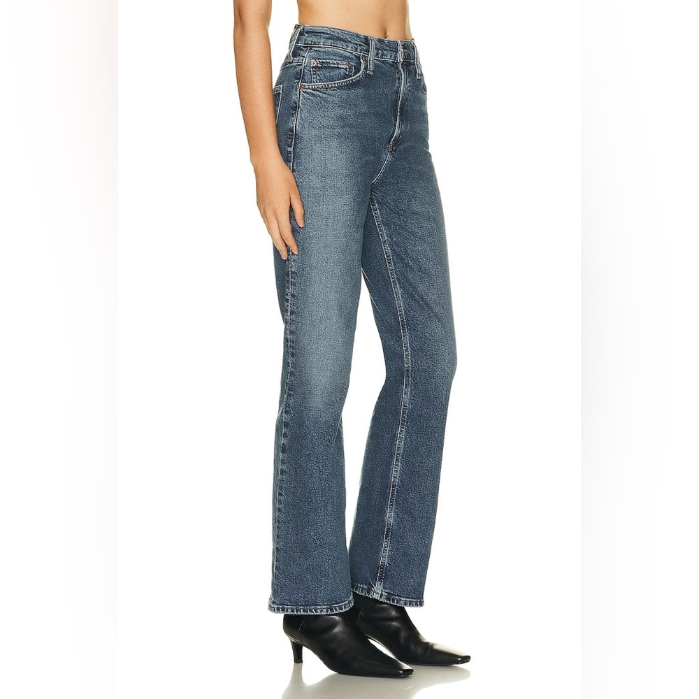 AGOLDE VINTAGE HIGH RISE BOOTCUT ORGANIC COTTON JEANS IN ‘PROPHECY’ - Picture 2 of 16